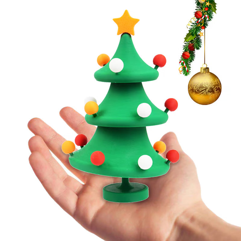 3D Printed Dancing Christmas Tree Decompression Toy