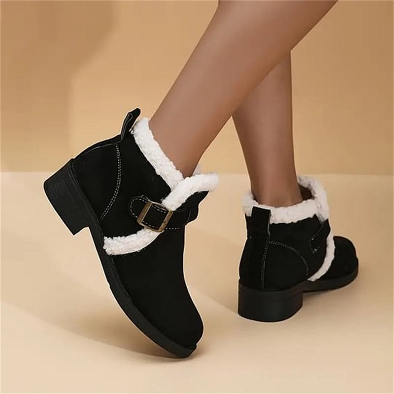 Women's Winter Warm Chunky Ankle Boots
