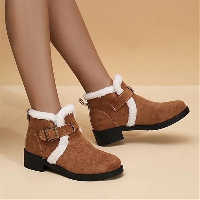 Women's Winter Warm Chunky Ankle Boots