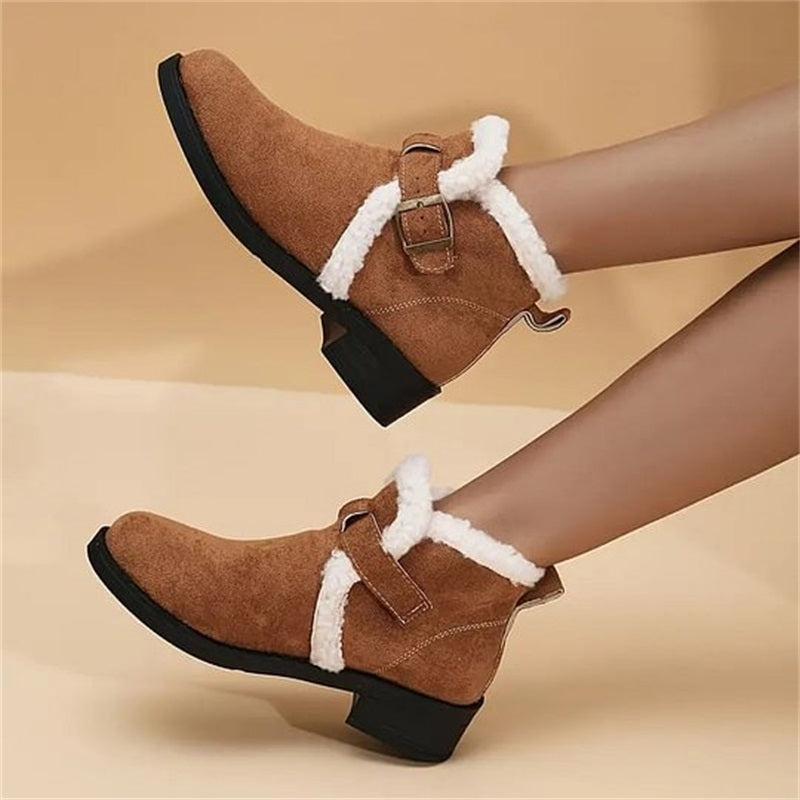 Women's Winter Warm Chunky Ankle Boots