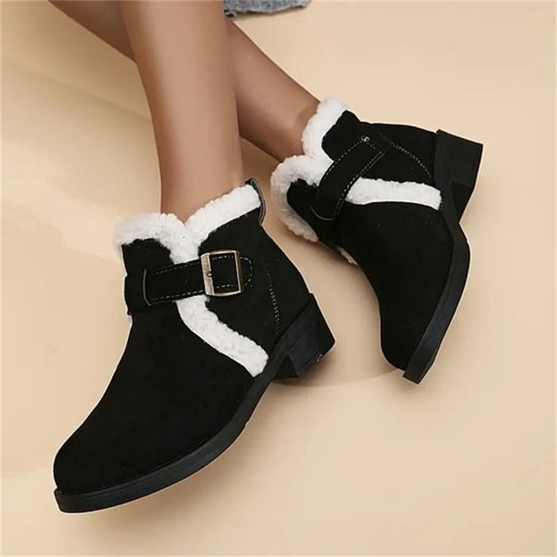Women's Winter Warm Chunky Ankle Boots