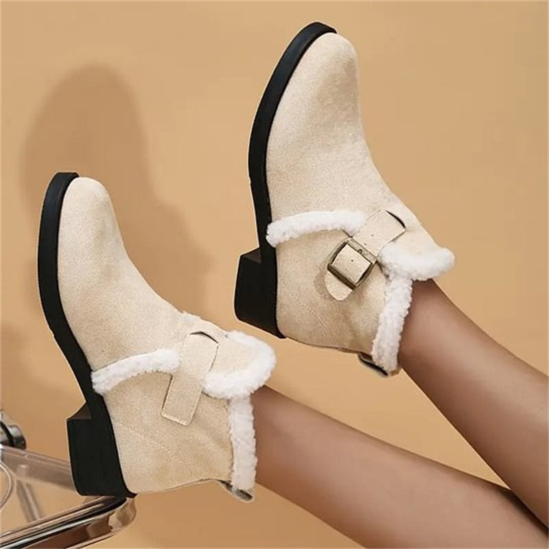 Women's Winter Warm Chunky Ankle Boots