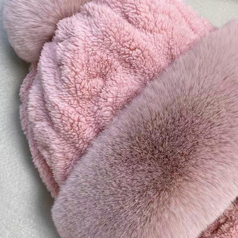Women's Winter Warm Windproof Plush Scarf Hat