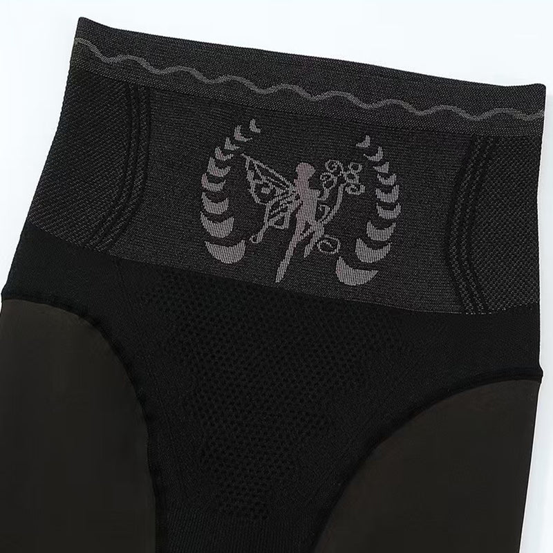 Women's High-Waist Plush-Lined Tummy Control Sheer Tights