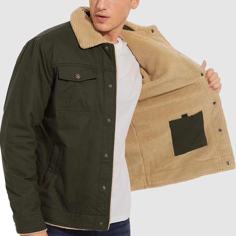 🎁Christmas Sale 49% OFF⏳Men's Retro Western Winter Fleece Jacket