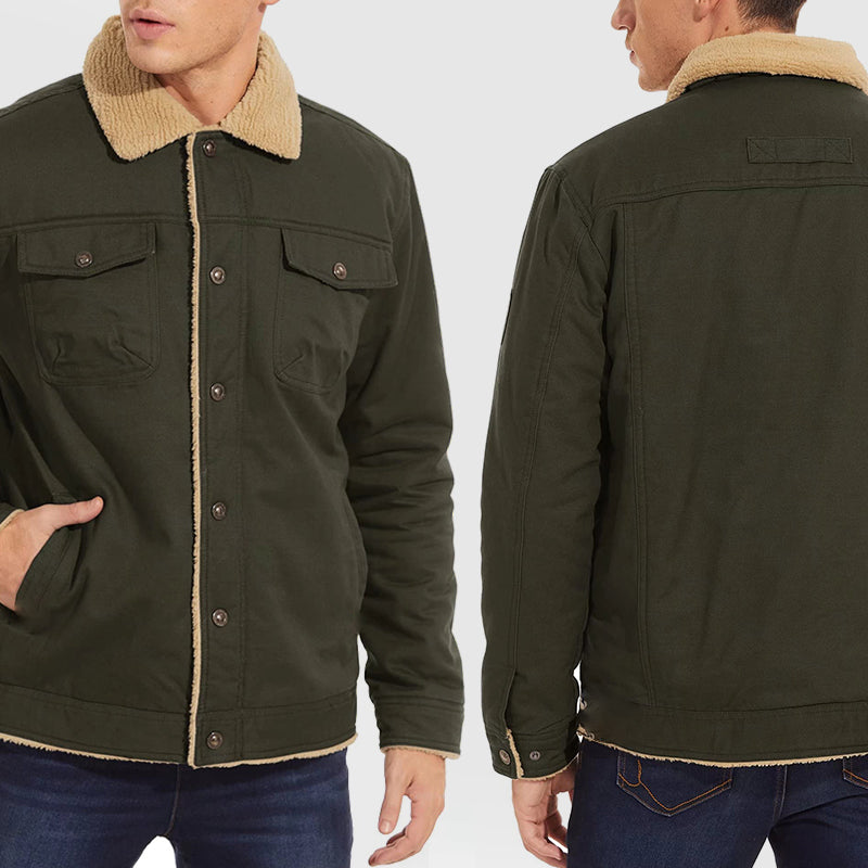 🎁Christmas Sale 49% OFF⏳Men's Retro Western Winter Fleece Jacket