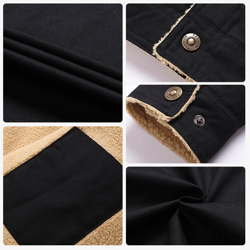 🎁Christmas Sale 49% OFF⏳Men's Retro Western Winter Fleece Jacket
