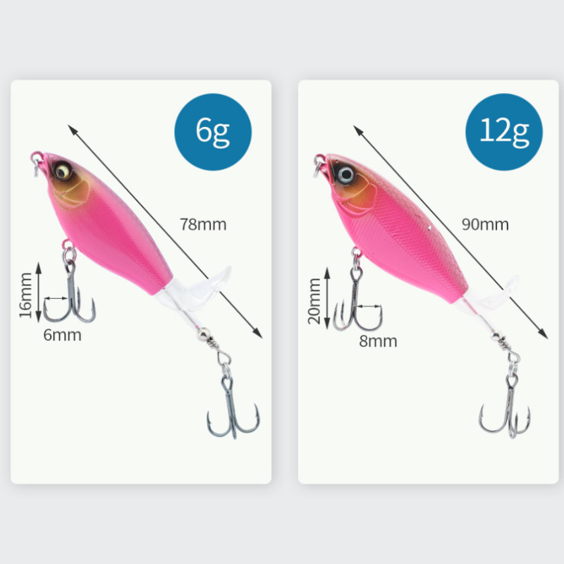🎣🎉Last Sale 50% OFF🐠6.5g/12g propeller surface lure bionic fish hook🎣