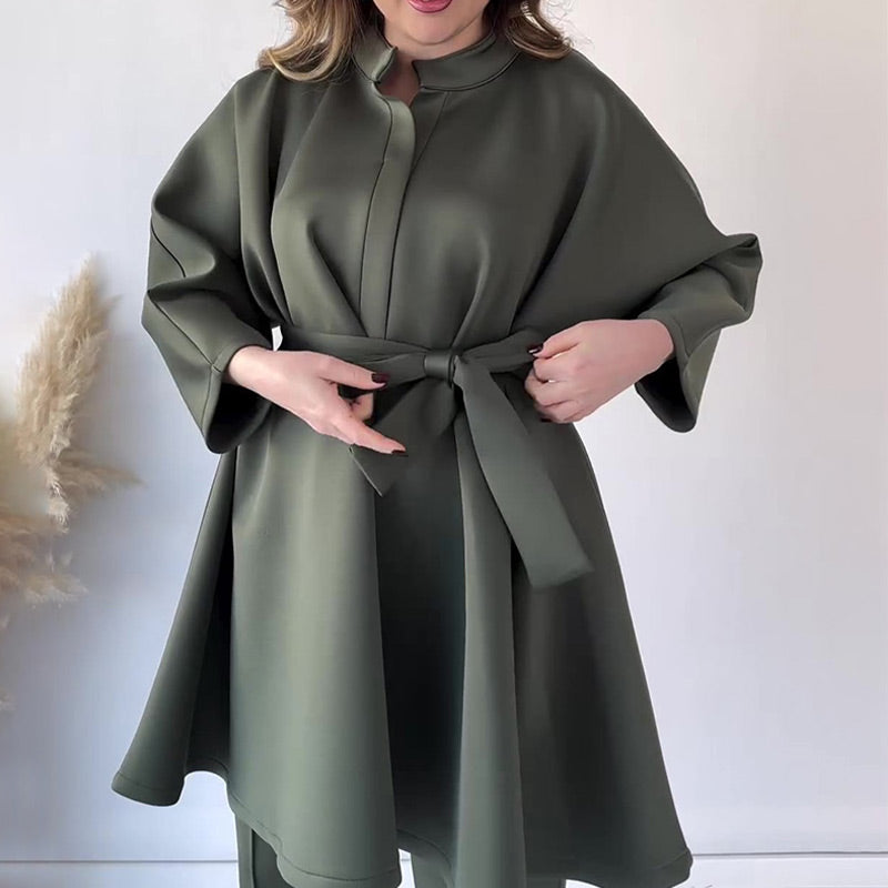 ✨Get 47% off💖Women's Elegant Solid Top & Pants Two-Piece Set