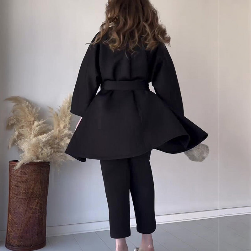 ✨Get 47% off💖Women's Elegant Solid Top & Pants Two-Piece Set
