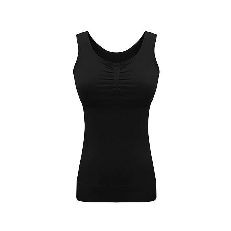 Women's Seamless Tank Top with Built-In Bra