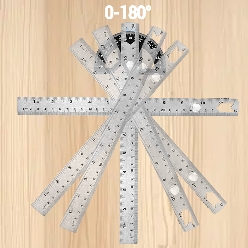Protractor Angle Ruler with 0-180° Adjustable
