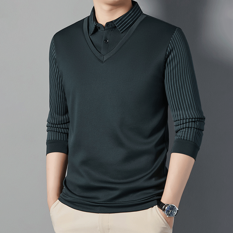 🎅Christmas Sale - 49% OFF🎅 Men's Warm Faux Two-Piece Shirt