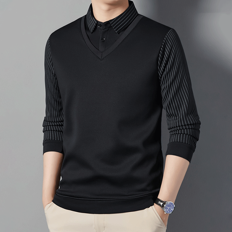 🎅Christmas Sale - 49% OFF🎅 Men's Warm Faux Two-Piece Shirt