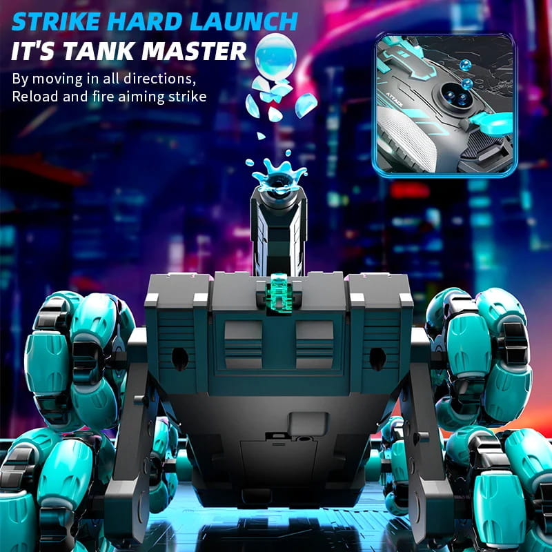 💥Remote Control Six-Wheel Tank - Transformable for Battle🏎️