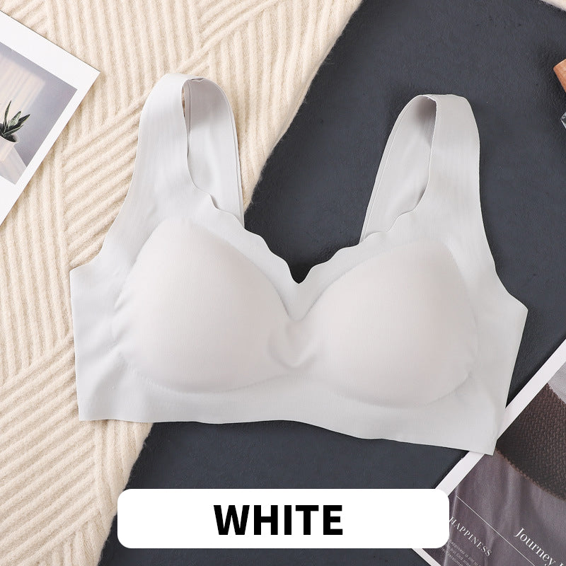 Wire-Free Seamless Bra with Detachable Pads