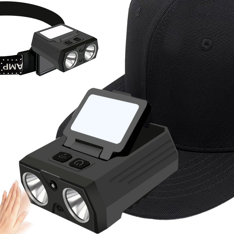 LED Clip-On Hat Light with Stepless Dimming & Motion Sensor