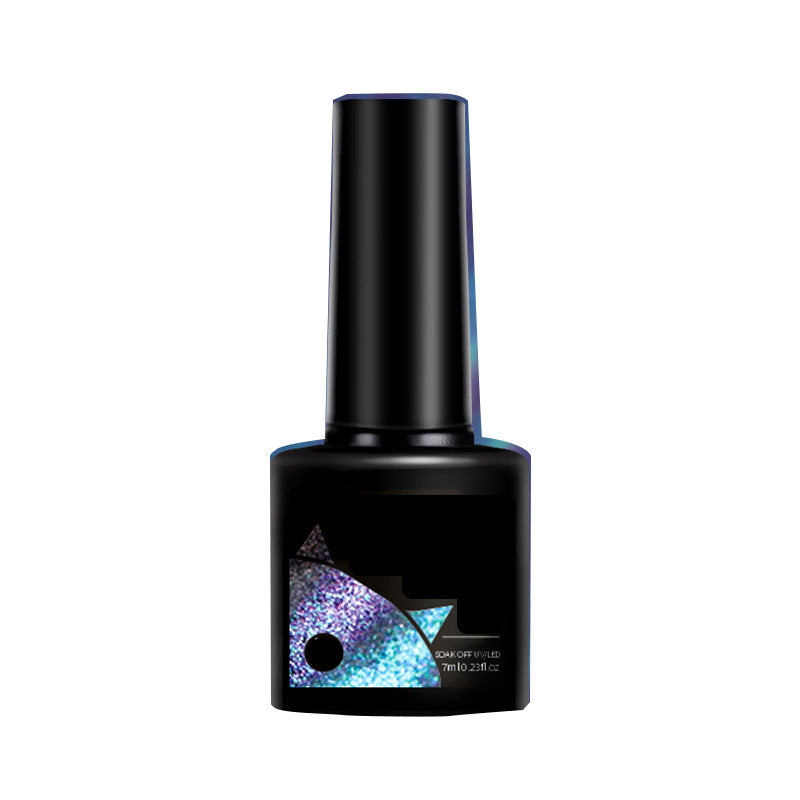 💖Glitter Rainbow Cat Eye Gel Nail Polish