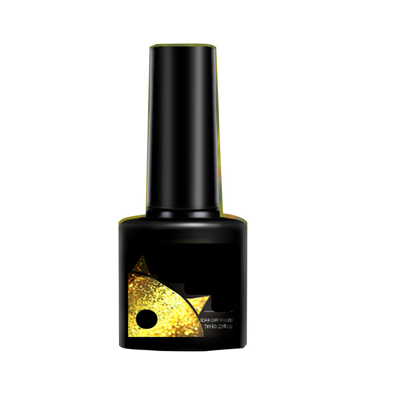 💖Glitter Rainbow Cat Eye Gel Nail Polish