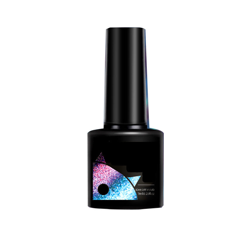 💖Glitter Rainbow Cat Eye Gel Nail Polish
