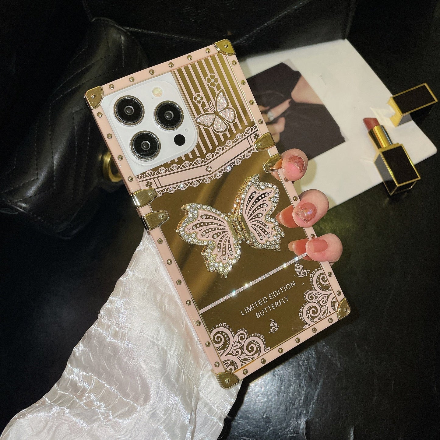 💥Creative Bling Glitter Phone Case with 3D Butterfly