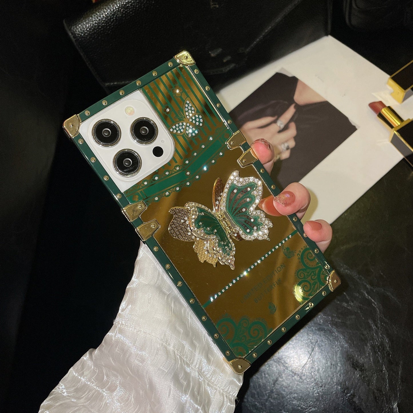 💥Creative Bling Glitter Phone Case with 3D Butterfly