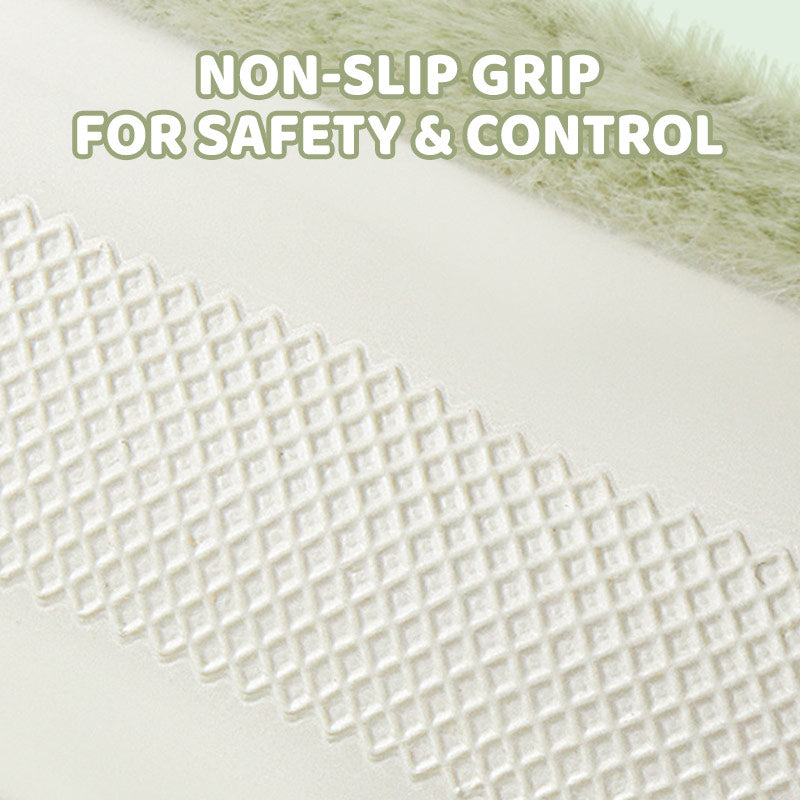 Solid Color Plush Warm Steering Wheel Cover