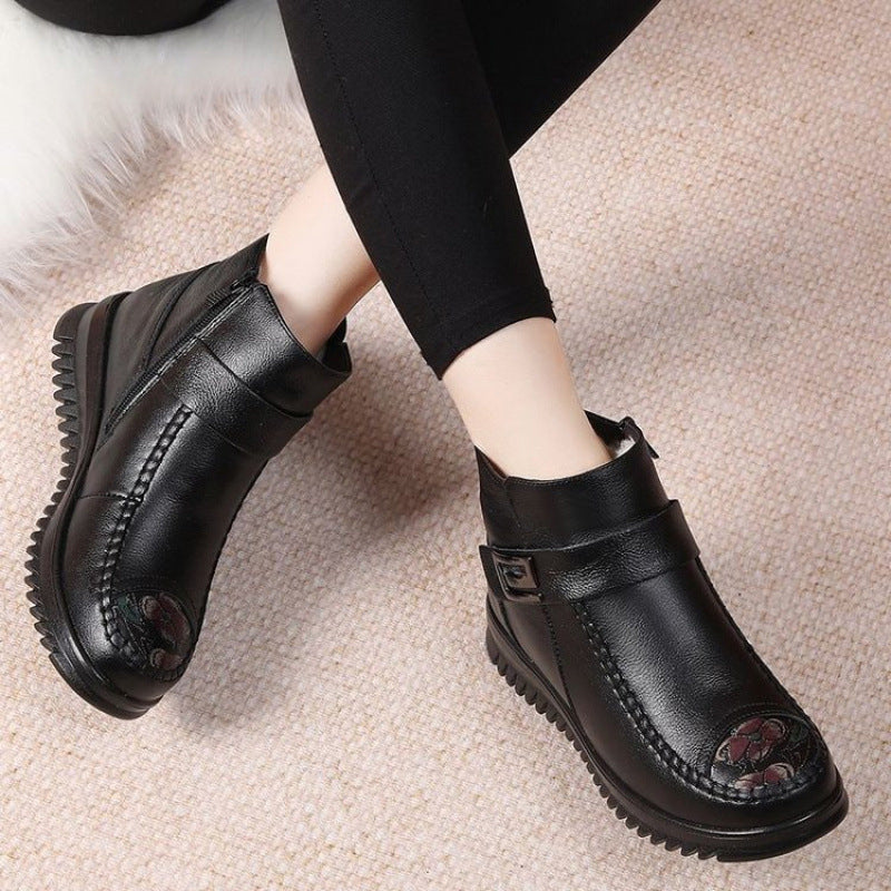 Women's Winter Warm Waterproof PU Leather Boots