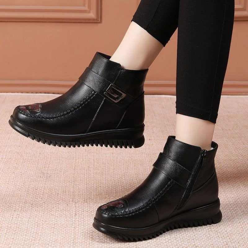 Women's Winter Warm Waterproof PU Leather Boots