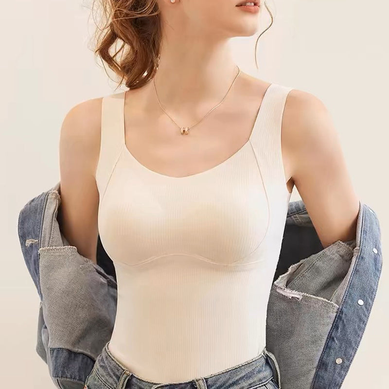 💖Christmas Sale -49% OFF🎅Thickened Warm Tank Top with Shelf Bra