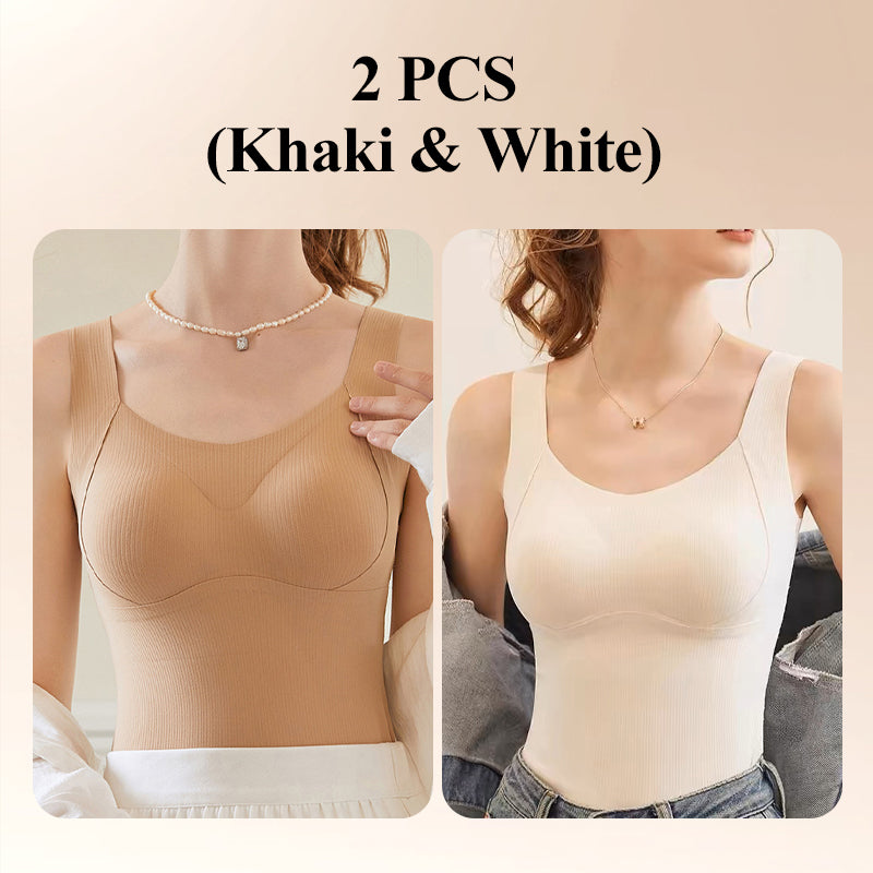 💖Christmas Sale -49% OFF🎅Thickened Warm Tank Top with Shelf Bra