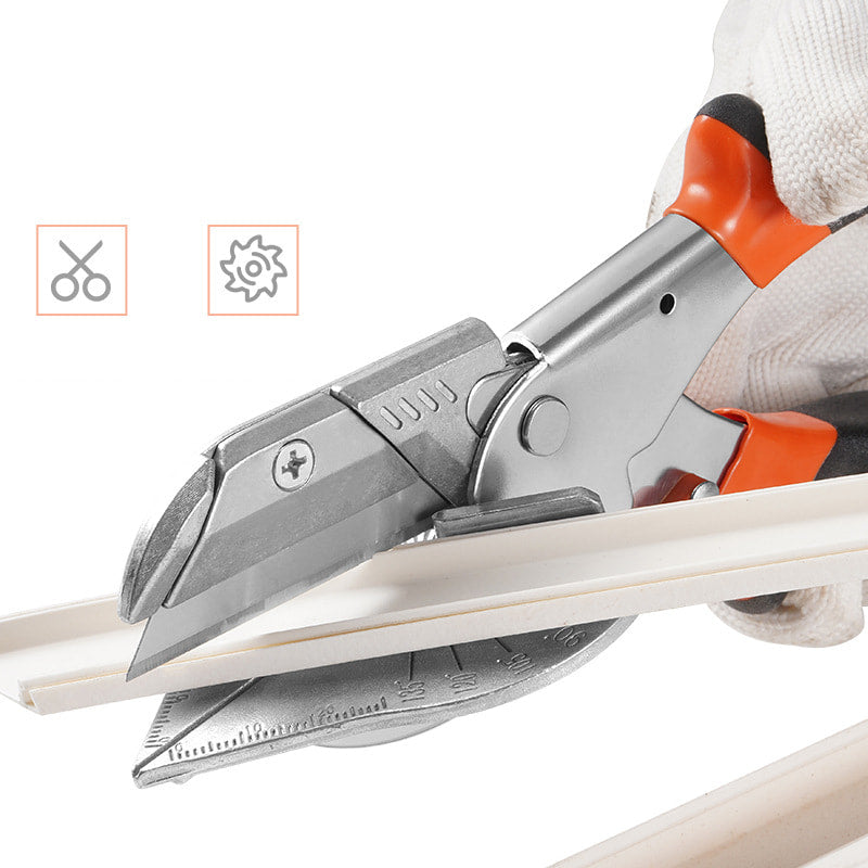 Adjustable Angle Sharp Cutting Scissors with Safety Lock