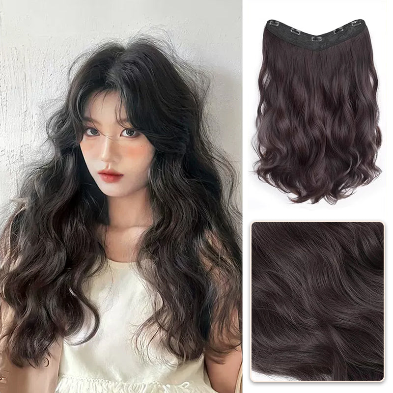 💖Hot Sales 50% OFF🤩Women's Gradient Long Wavy Hair Wig, One-Piece with Adjustable Fit💁