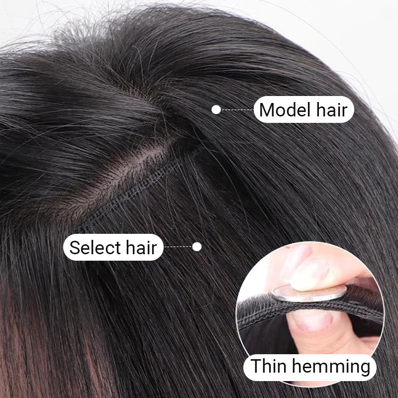 💖Hot Sales 50% OFF🤩Women's Gradient Long Wavy Hair Wig, One-Piece with Adjustable Fit💁