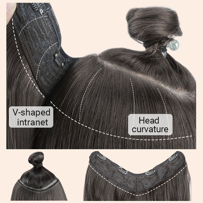 💖Hot Sales 50% OFF🤩Women's Gradient Long Wavy Hair Wig, One-Piece with Adjustable Fit💁