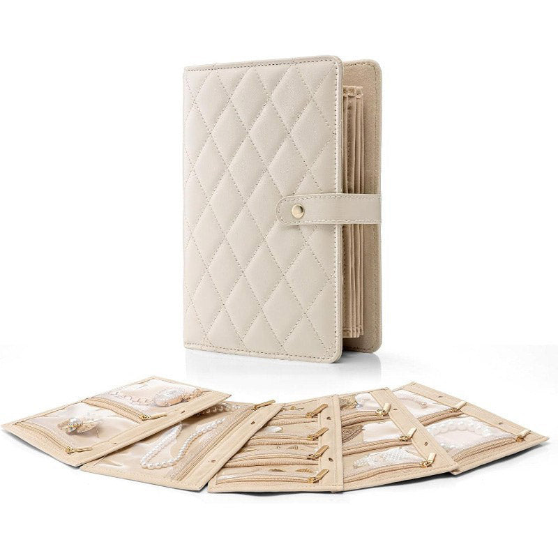 🔥New Hot Selling❤️🔥Elegant Portable Checkered Jewelry Storage Bag