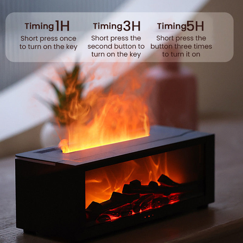 🔥 50% OFF – LAST DAY! 💦 Humidifier with fireplace effect – 7 LED colors and remote control, soothing atmosphere for home/office 🌙📦