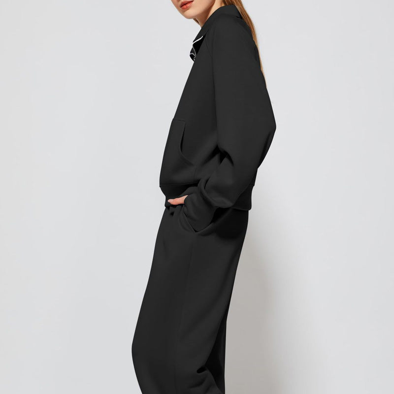 ✨Special Sale 49%OFF🔥 Women’s High-Neck Zip-Up Pullover and Wide-Leg Pants Set