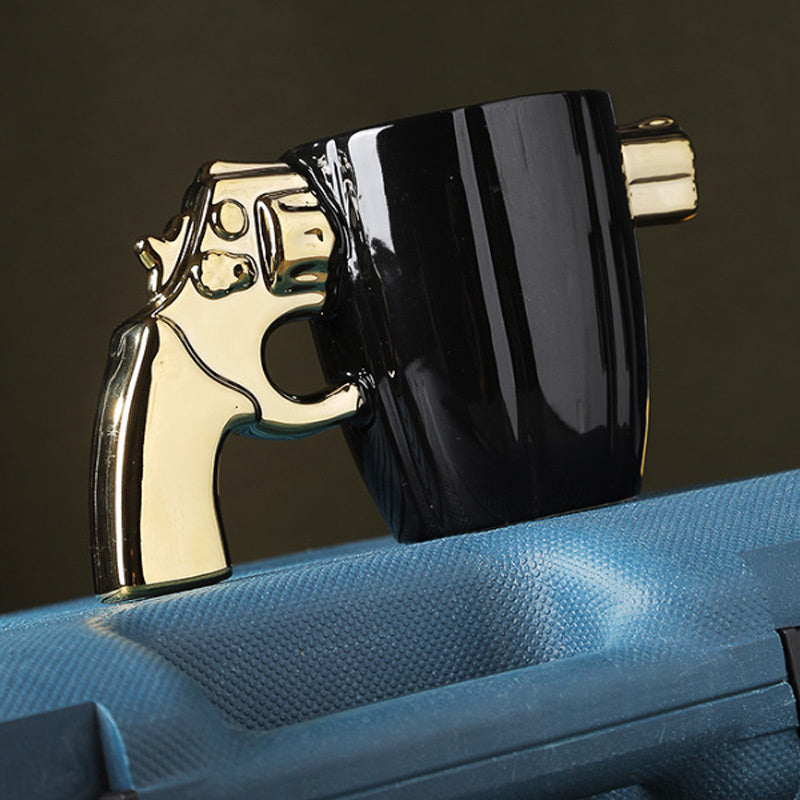 🎁Gift Idea Hot sale 49% OFF🔥Creative Novelty Coffee Mug with Revolver Handle