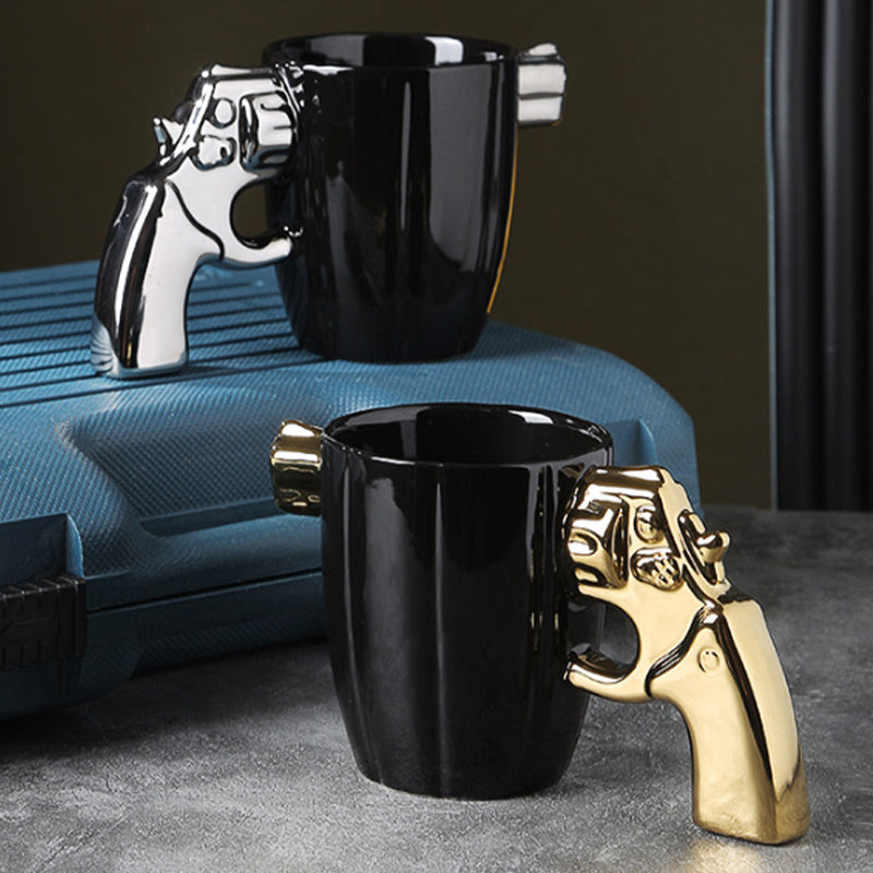 🎁Gift Idea Hot sale 49% OFF🔥Creative Novelty Coffee Mug with Revolver Handle