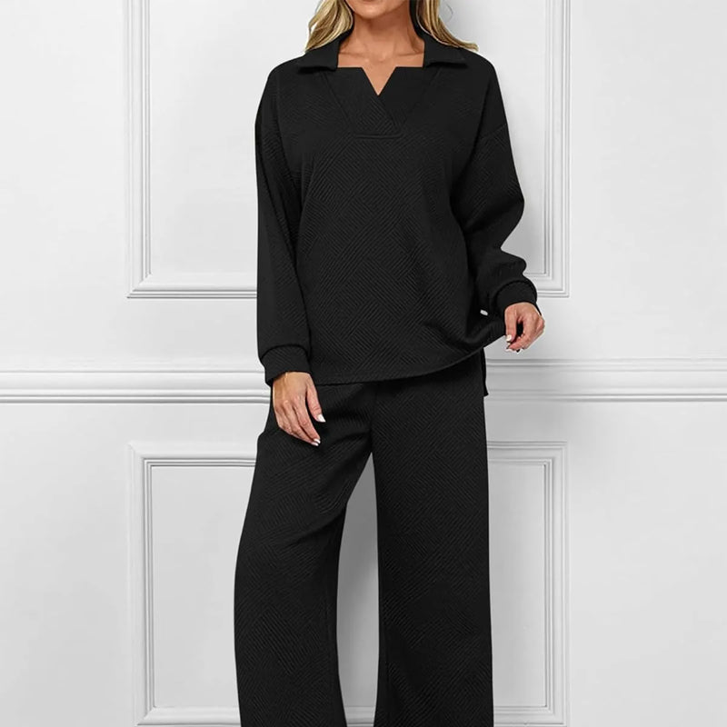 🌸New Arrival 50%OFF💖Women’s 2-Piece V-Neck Lounge Set with Pockets