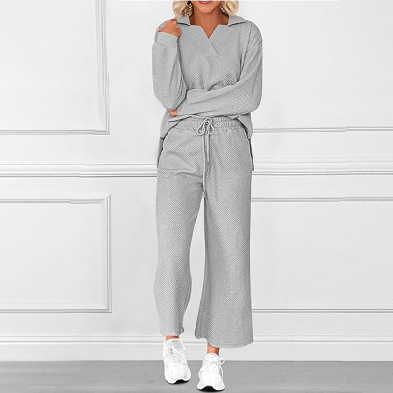 🌸New Arrival 50%OFF💖Women’s 2-Piece V-Neck Lounge Set with Pockets