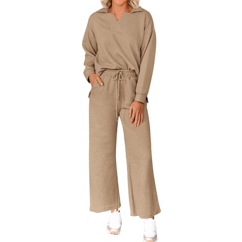 🌸New Arrival 50%OFF💖Women’s 2-Piece V-Neck Lounge Set with Pockets