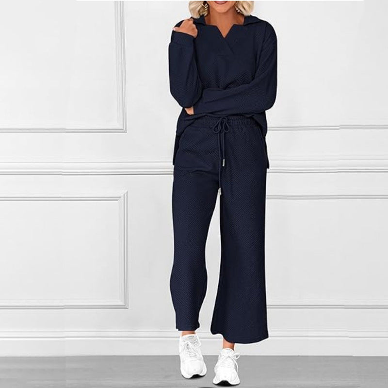🌸New Arrival 50%OFF💖Women’s 2-Piece V-Neck Lounge Set with Pockets