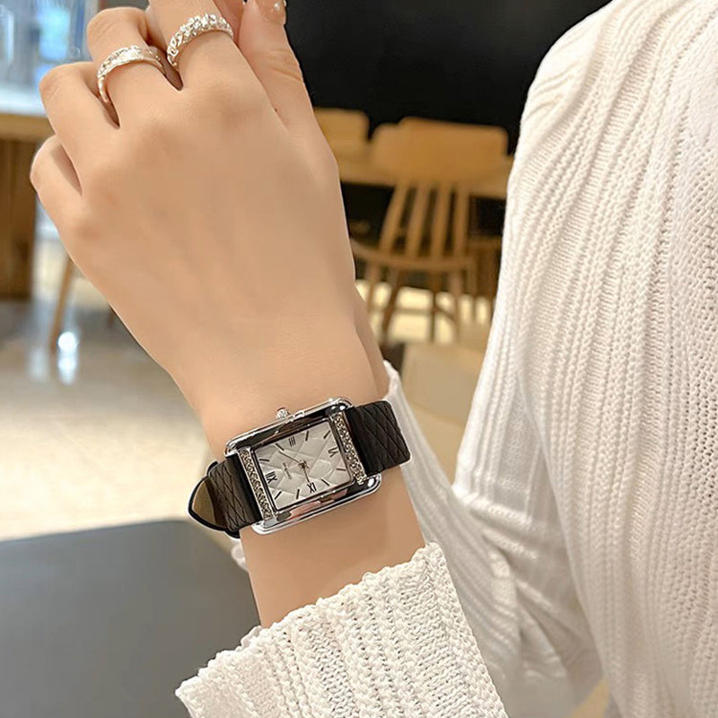 Women's Waterproof Rhinestones Rectangle Watch