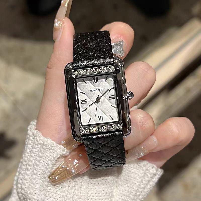 Women's Waterproof Rhinestones Rectangle Watch