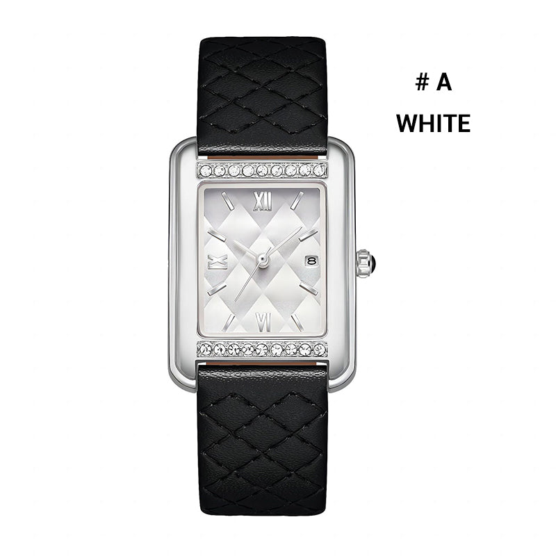 Women's Waterproof Rhinestones Rectangle Watch