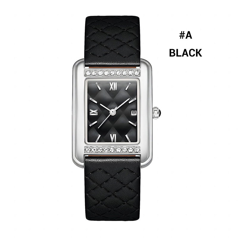Women's Waterproof Rhinestones Rectangle Watch