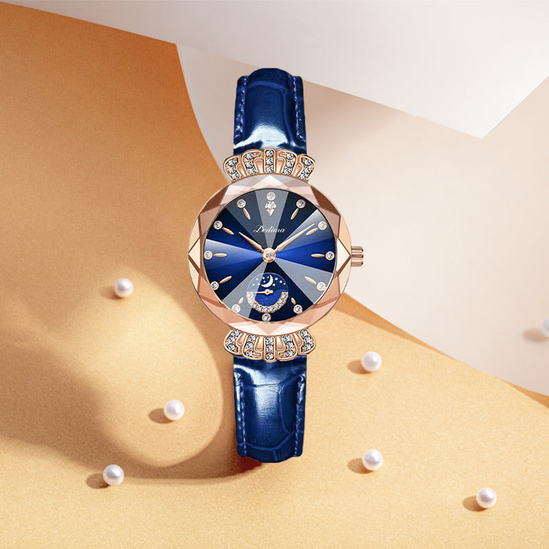 🎀Fashionable Diamond Moon Star Watch for Women
