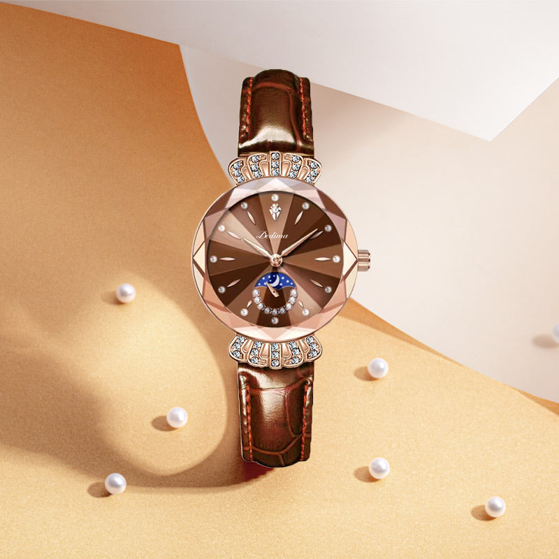 🎀Fashionable Diamond Moon Star Watch for Women